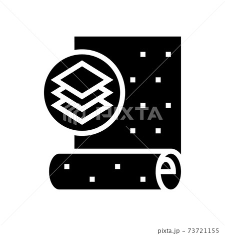 non-woven wallpaper glyph icon vector illustration 73721155