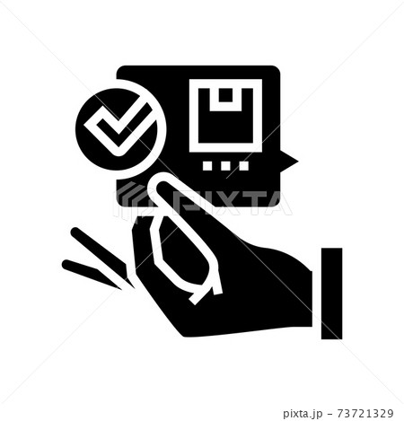 order delivered accepted review glyph icon vector illustration order delivered accepted review glyph icon vector illustration 73721329