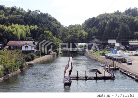 三方五湖 久々子湖側から見る浦見川（福井県 三方五湖） 73721563