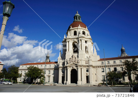Exterior view of the famous Pasadena City Hall Exterior view of the famous Pasadena City Hall 73721846