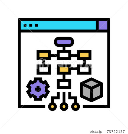 process system color icon vector illustration 73722127