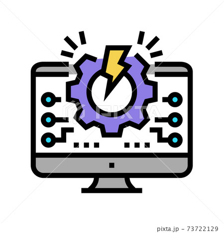 overload system color icon vector illustration overload system color icon vector illustration 73722129