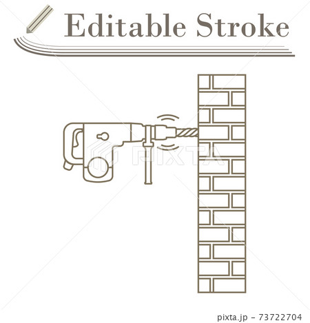 Icon Of Perforator Drilling Wall 73722704