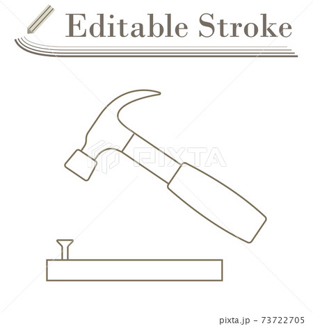 Icon Of Hammer Beat To Nail 73722705