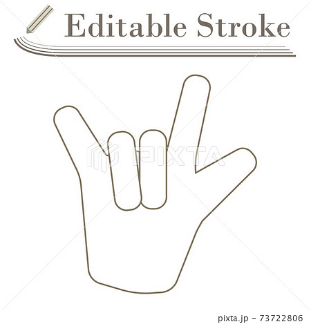 Rock Hand Icon Rock Hand Icon 73722806