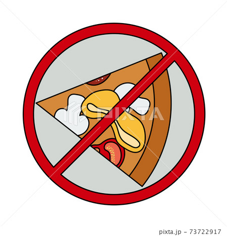 Icon Of Prohibited Pizza 73722917