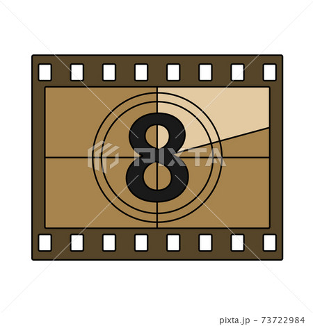 Movie Frame With Countdown Icon 73722984