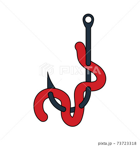 Icon Of Worm On Hook 73723318