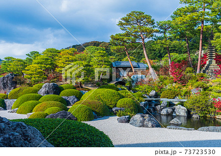 絶景、日本の至宝　日本一の日本庭園　鳥取県安来市 73723530
