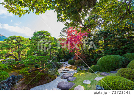 絶景、日本の至宝　日本一の日本庭園　鳥取県安来市 73723542