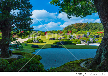 絶景、日本の至宝 日本一の日本庭園 鳥取県安来市 絶景、日本の至宝 日本一の日本庭園 鳥取県安来市 73723545