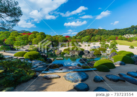 絶景、日本の至宝　日本一の日本庭園　鳥取県安来市 73723554