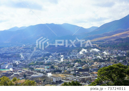 【大分県】別府温泉の眺め 【大分県】別府温泉の眺め 73724011