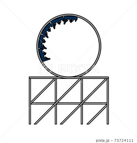 Roller Coaster Loop Iconのイラスト素材