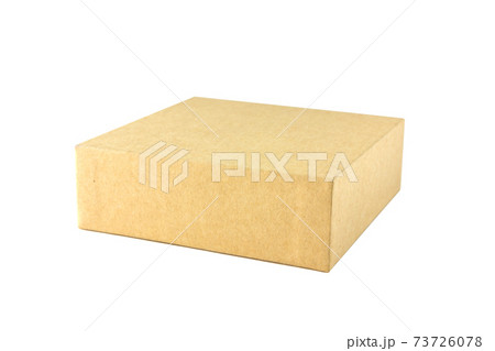 Box of cardboard on white background. Brown box of cardboard isolated on white background. Box of cardboard on white background. Brown box of cardboard isolated on white background. 73726078