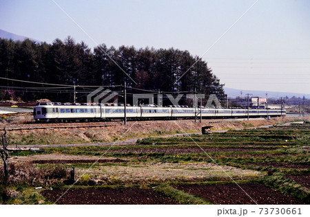 1997年 旧信越本線を行く189系L特急あさま11両 1997年 旧信越本線を行く189系L特急あさま11両 73730661
