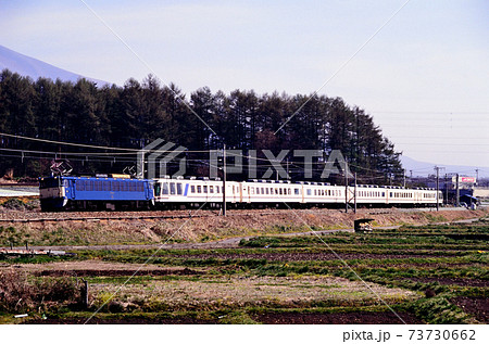 1997年 旧信越本線を行くEF6246お座敷列車やすらぎ 1997年 旧信越本線を行くEF6246お座敷列車やすらぎ 73730662