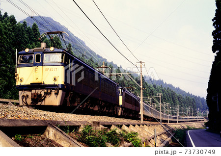 1997年 旧信越本線を行くEF6317と189系L特急あさま 1997年 旧信越本線を行くEF6317と189系L特急あさま 73730749