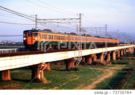 1997年 山陽本線を行く113系普通電車7両 1997年 山陽本線を行く113系普通電車7両 73730764
