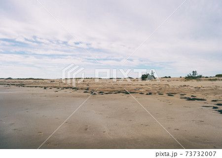 Lonely beach in the delta del ebro, tarragona, spain. Lonely beach in the delta del ebro, tarragona, spain. 73732007