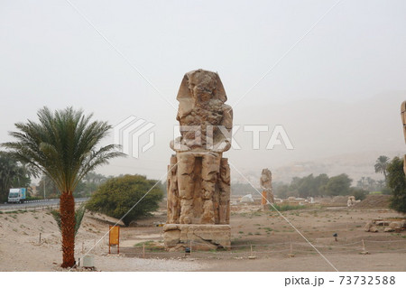 エジプトの風景・メムノンの巨像(The Colossi of Memnon) 73732588