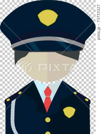 シンプルな警備員のアイコンのイラスト素材