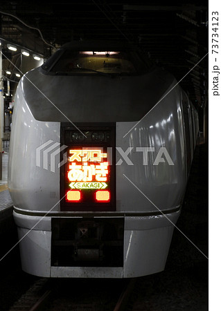 上野駅で発車待ちの特急スワローあかぎ 上野駅で発車待ちの特急スワローあかぎ 73734123