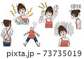 疲れている主婦のイラストセット 73735019
