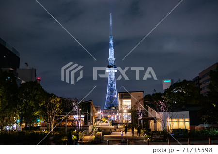 愛知県名古屋市 名古屋テレビ塔 夜景 愛知県名古屋市 名古屋テレビ塔 夜景 73735698