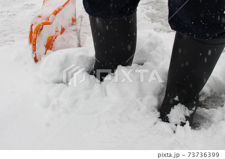 東北の雪かき 73736399