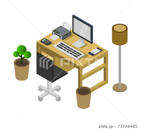isometric office desk isometric office desk 73736485