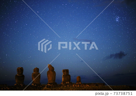 モアイ 星空 モアイ 星空 73738751