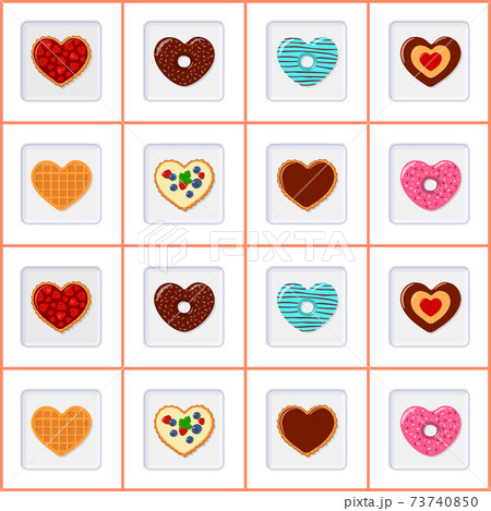Memory game. Developing puzzle for kids and adults . Flat cartoon style 73740850