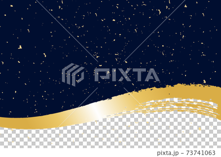 イラスト素材　背景　和風　和柄　シンプル　筆　書道　青海波文様 73741063