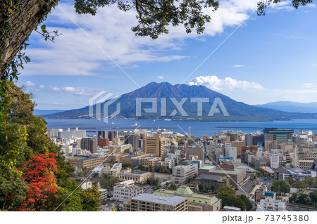 桜島・鹿児島市内_城山展望台から撮影 桜島・鹿児島市内_城山展望台から撮影 73745380