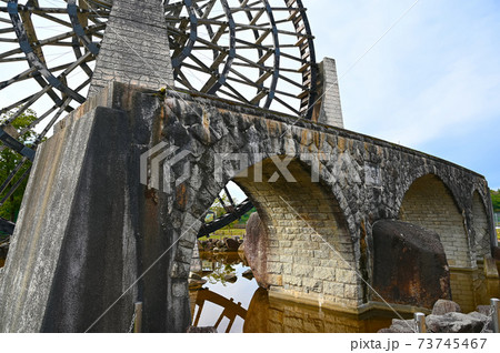 與運橋　日本一の木製水車　道の駅おばあちゃん市・山岡 73745467