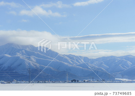雪景色　白銀の風景 73749685