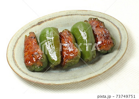 ピーマンの肉詰め、和風甘辛煮 ピーマンの肉詰め、和風甘辛煮 73749751