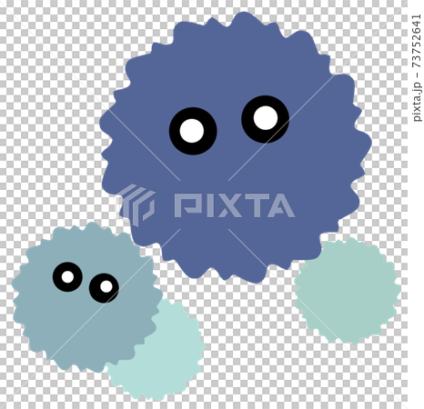 Image material of floating viruses and... - Stock Illustration ...
