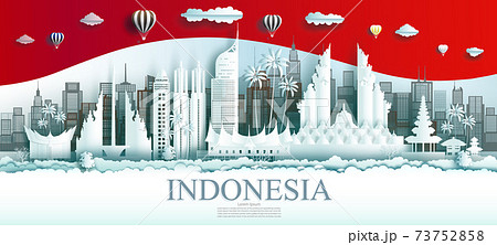 Travel Indonesia top world famous city ancient and palace architecture. 73752858