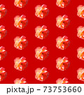 Seamless pattern with roses on a red background in hard light from behind from above 73753660
