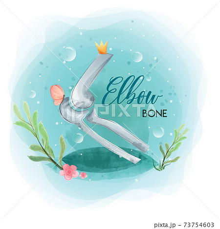 Medical orthopedic watercolor background. Treatment for orthopedics traumatology of elbow bones and joints injury. Medical presentation, hospital. Vector illustration Medical orthopedic watercolor background. Treatment for orthopedics traumatology of elbow bones and joints injury. Medical presentation, hospital. Vector illustration 73754603