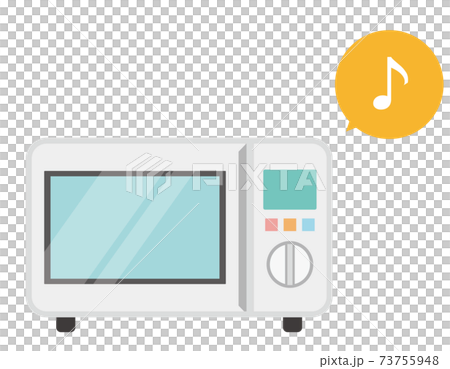 電子レンジのベクターイラスト　家電 73755948
