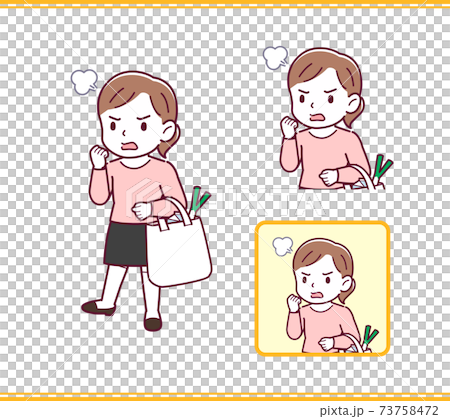 ピンクの服を着た女の子 73758472