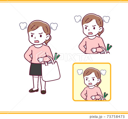 ピンクの服を着た女の子 ピンクの服を着た女の子 73758473