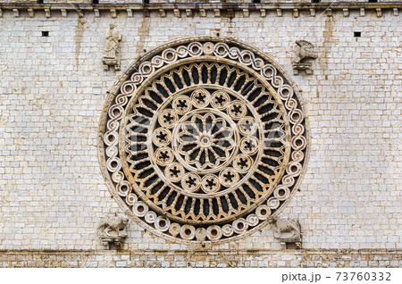 Rose-window, Assisi,Italy Rose-window, Assisi,Italy 73760332