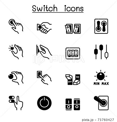 Switch Icons Set Vector Illustration Graphic のイラスト素材