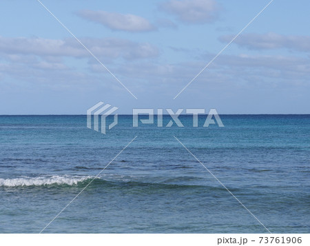 Desolate Atlantic Ocean landscape seen from Sal island in Cape Verde 73761906