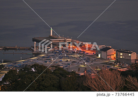 江の島から見た片瀬海岸の夜景 73766445