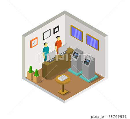 isometric bank room isometric bank room 73766951